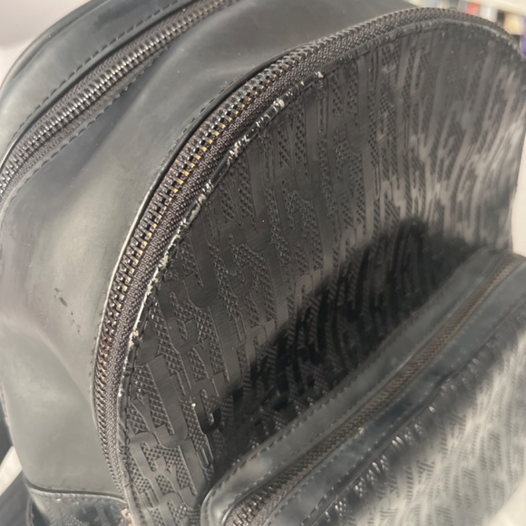 Juicy by Juicy Couture Black 'Aspen' Mini Zippy Travel Backpack Tote Bag - Picture 4 of 5